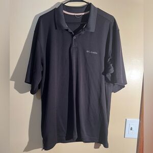 Men’s Columbia Black Polo Shirt Estimated Size L/XL